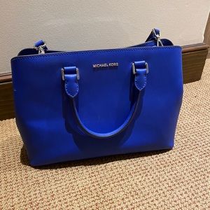 Michael Kors blue purse